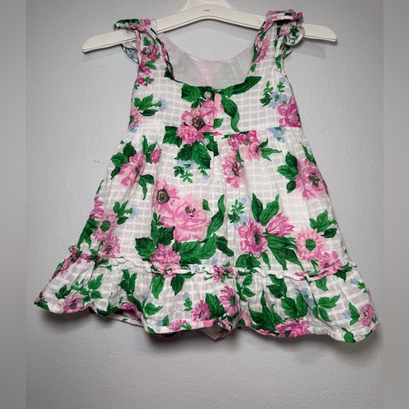 Janie and Jack multicolor floral ruffle Floral Dress 3T - Picture 3 of 4